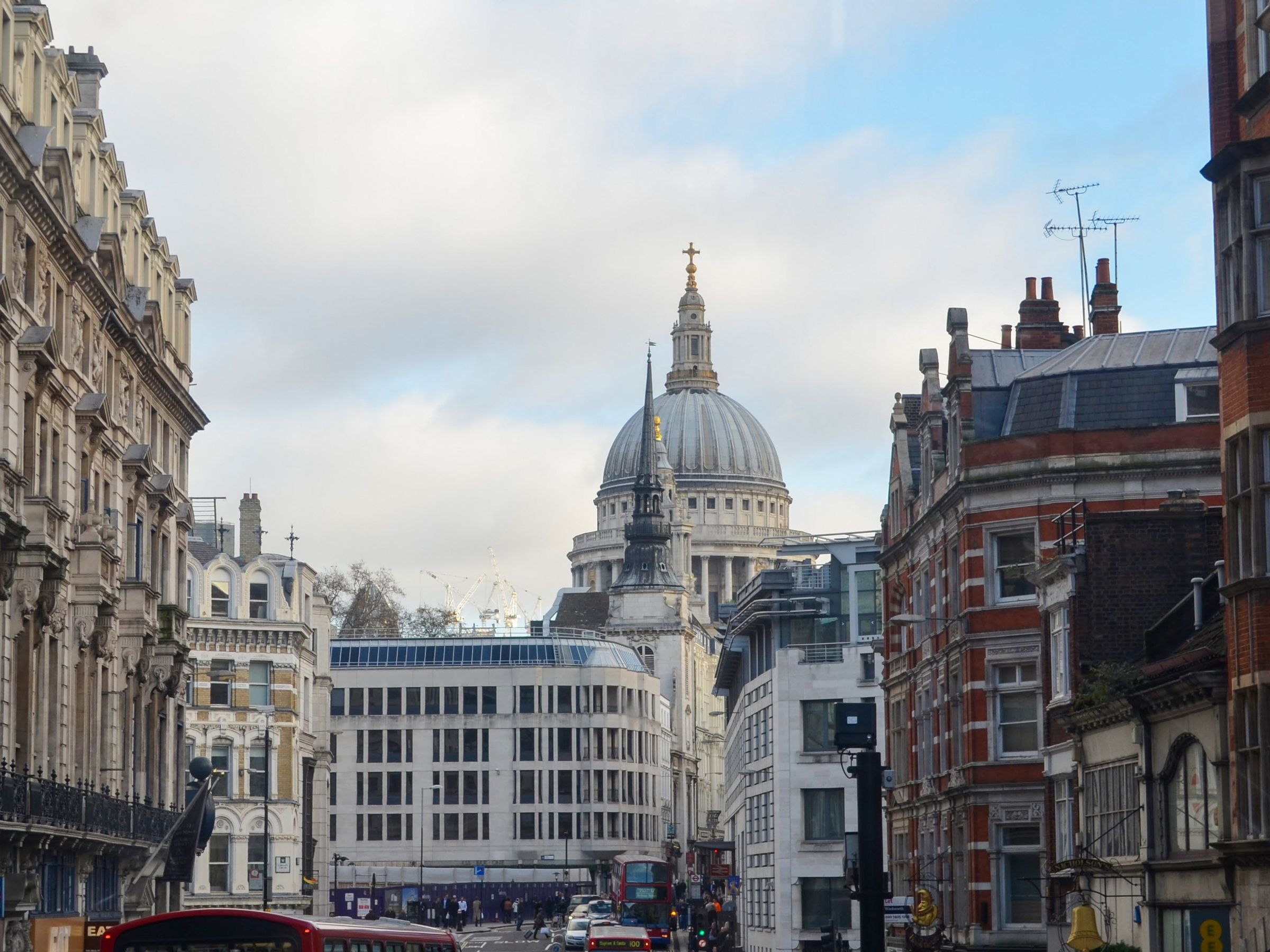 Fleet Street, looking east towards St Paul's